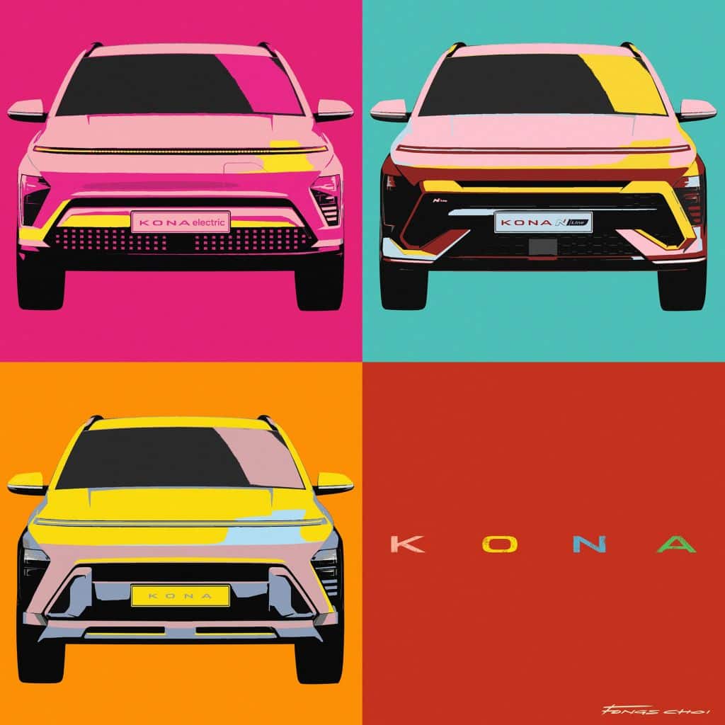 hyundai-kona-2023 tervezett kinézett