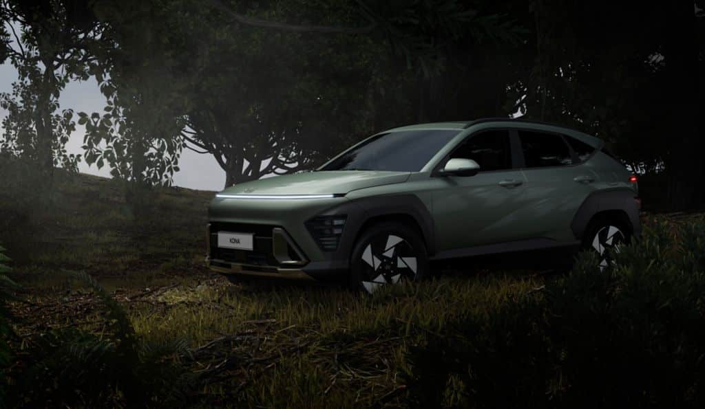 hyundai-kona-design-unveil-külső zöld szín 2023
