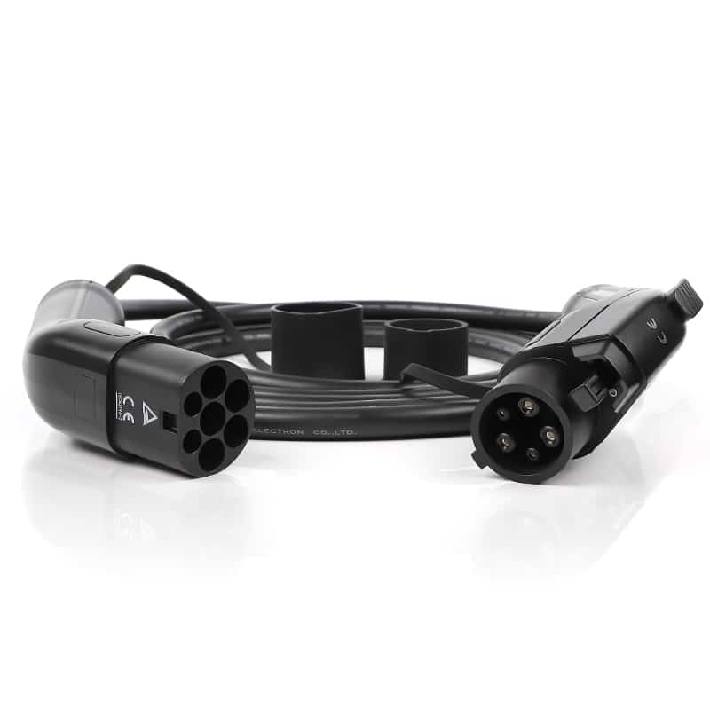 type 1 utcai töltőkábel fekete 5 méter